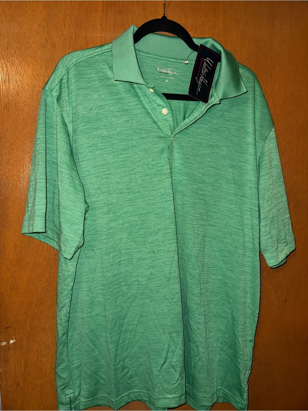 Walter Hagen Heathered Mint Polo Shirt